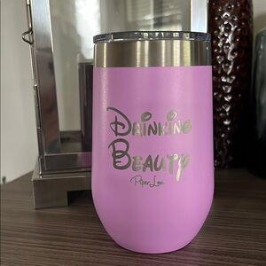 Drinking Beauty 15oz Laser Etched Wine Cup NEW